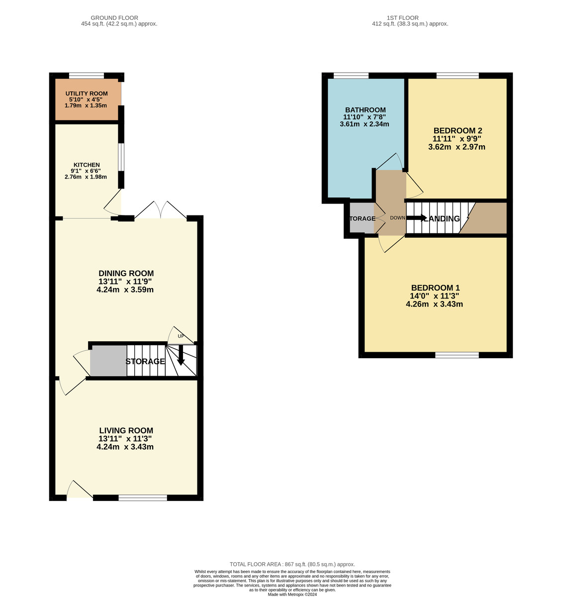 Floorplans For Moss Lane, Ripley