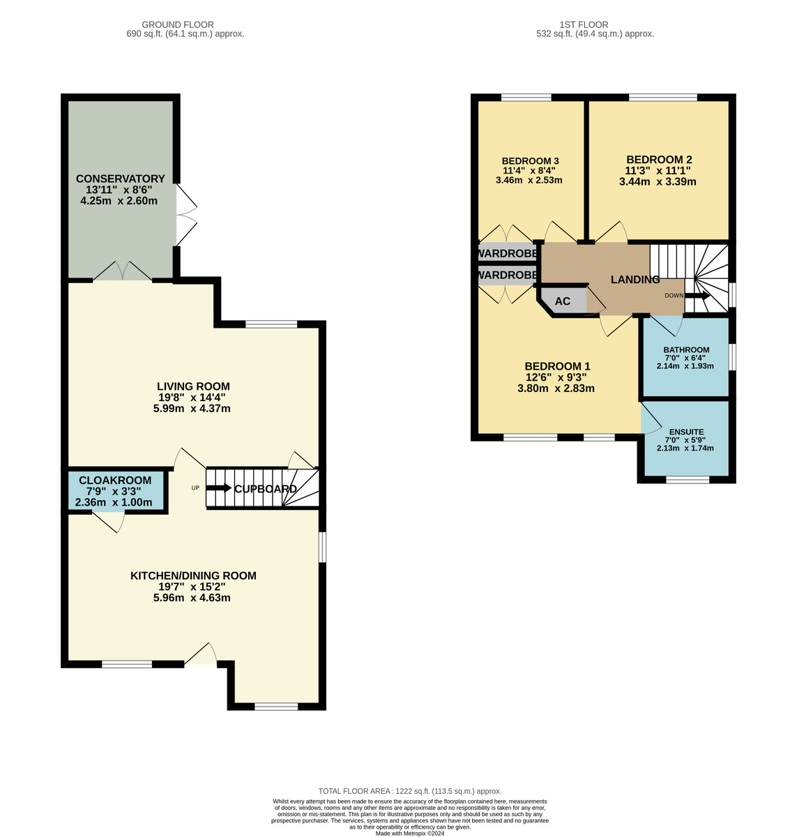 Floorplans For Moorlands Road, Ambergate